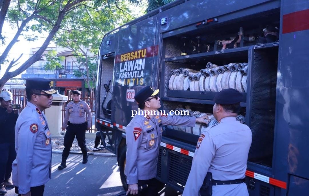 Antisipasi Karhutla Musim Kemarau, Kapolda Gorontalo Cek Langsung Kesiapan Personel Dan Peralatan