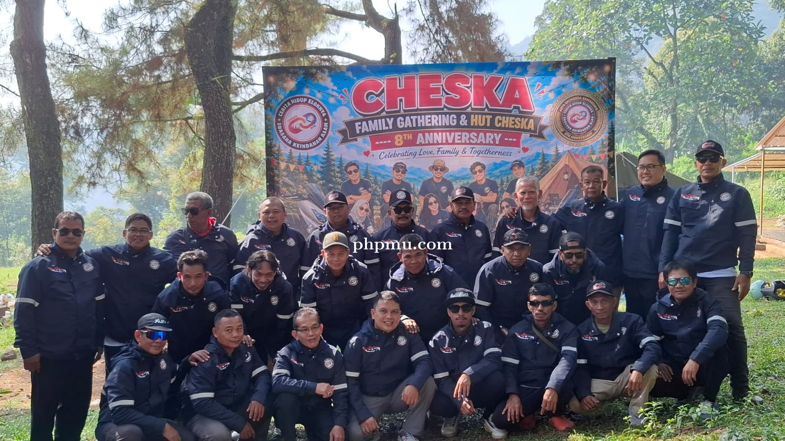 Semarak Hari Jadi Ke-8, Komunitas CHESKA Gelar Touring dan Camping Bersama di Sukamantri