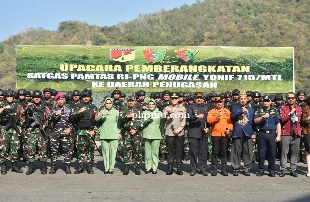 Sinergitas Tanpa Batas: Kapolda Gorontalo Hadiri Pelepasan 500 Personel Satgas Pamtas RI-PNG Mobile 