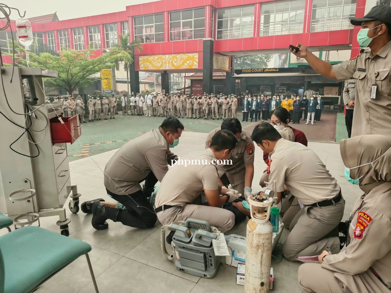 Perkuat Koordinasi dan Respons Kegawatdaruratan, Rumkit Bhayangkara Palangka Raya Gelar Simulasi Cod