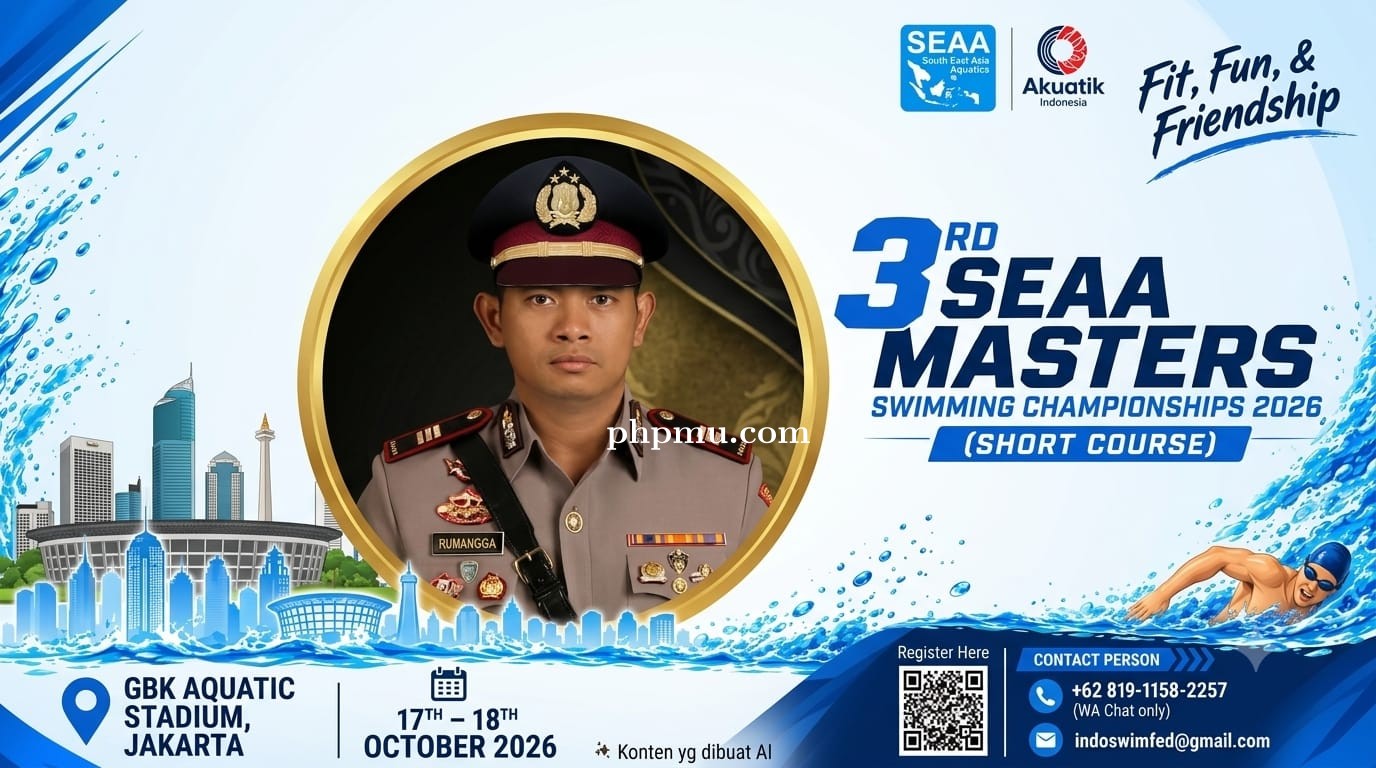 AKP Rumangga Siap Harumkan Nama Polri di 3rd SEAA Masters Swimming Championships 2026