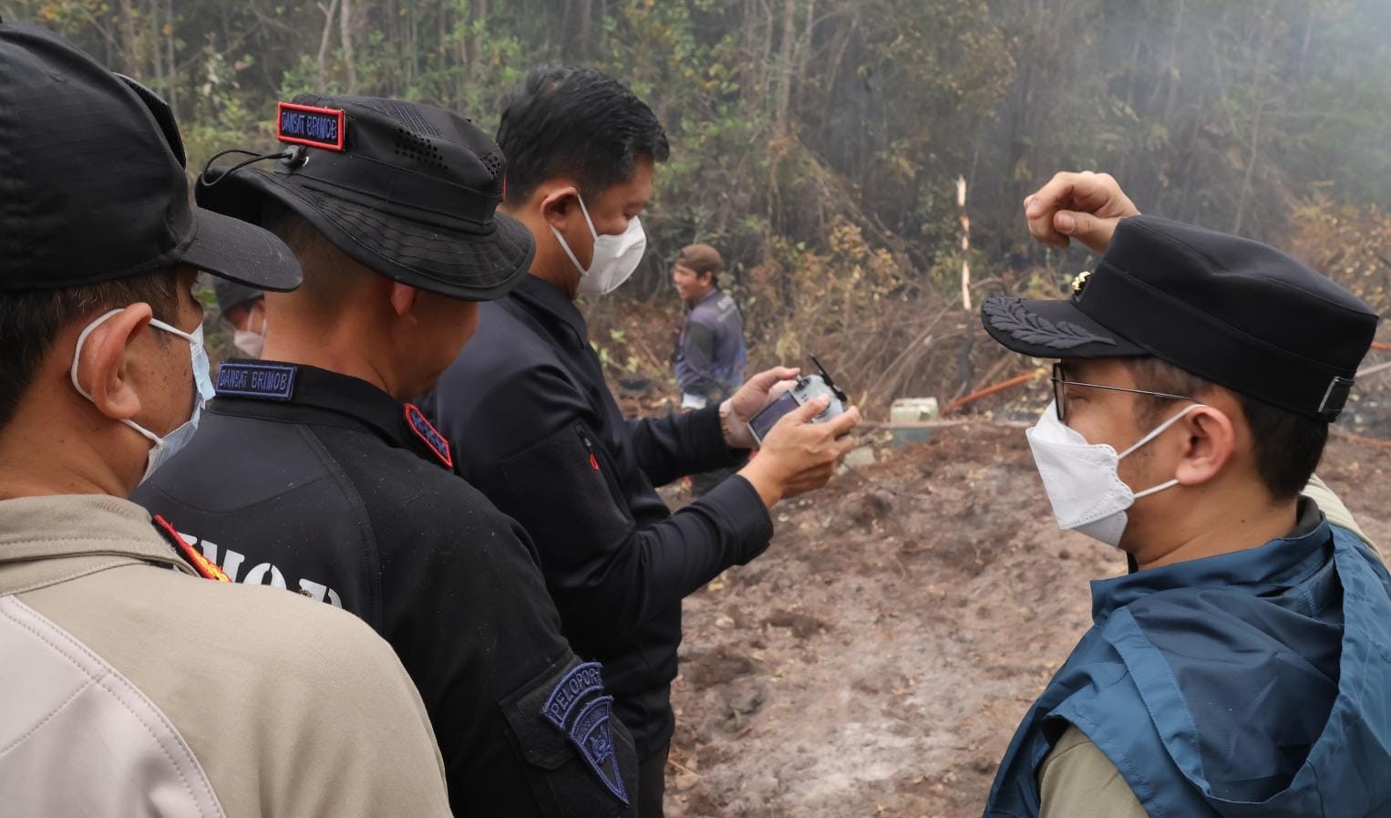 Kapolda Kalteng Tegaskan Pengoptimalan Penyekatan Api, Cegah Meluasnya Karhutla di Banturung