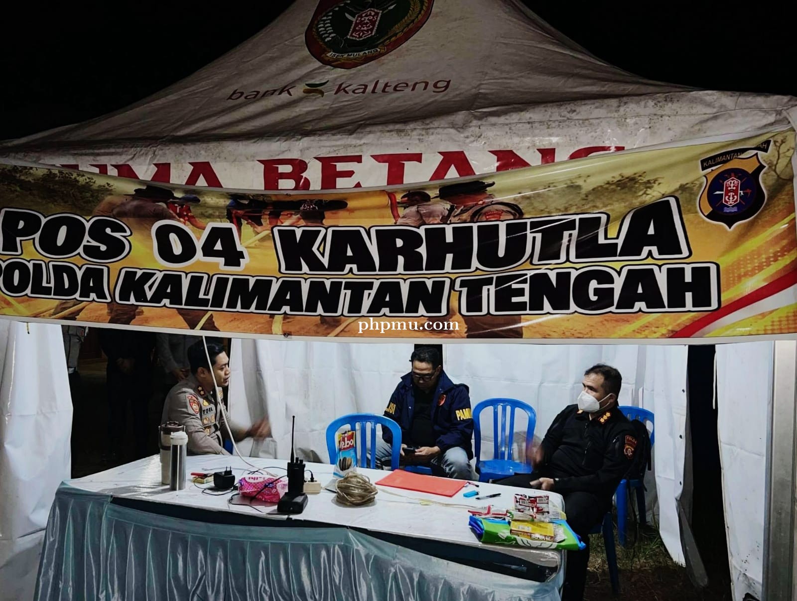 Patroli Malam, Kabidpropam Polda Kalteng Pastikan Personel Siaga di Posko Karhutla